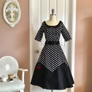 *NWT* Collectif Cherry Polka Dot Doll Dress